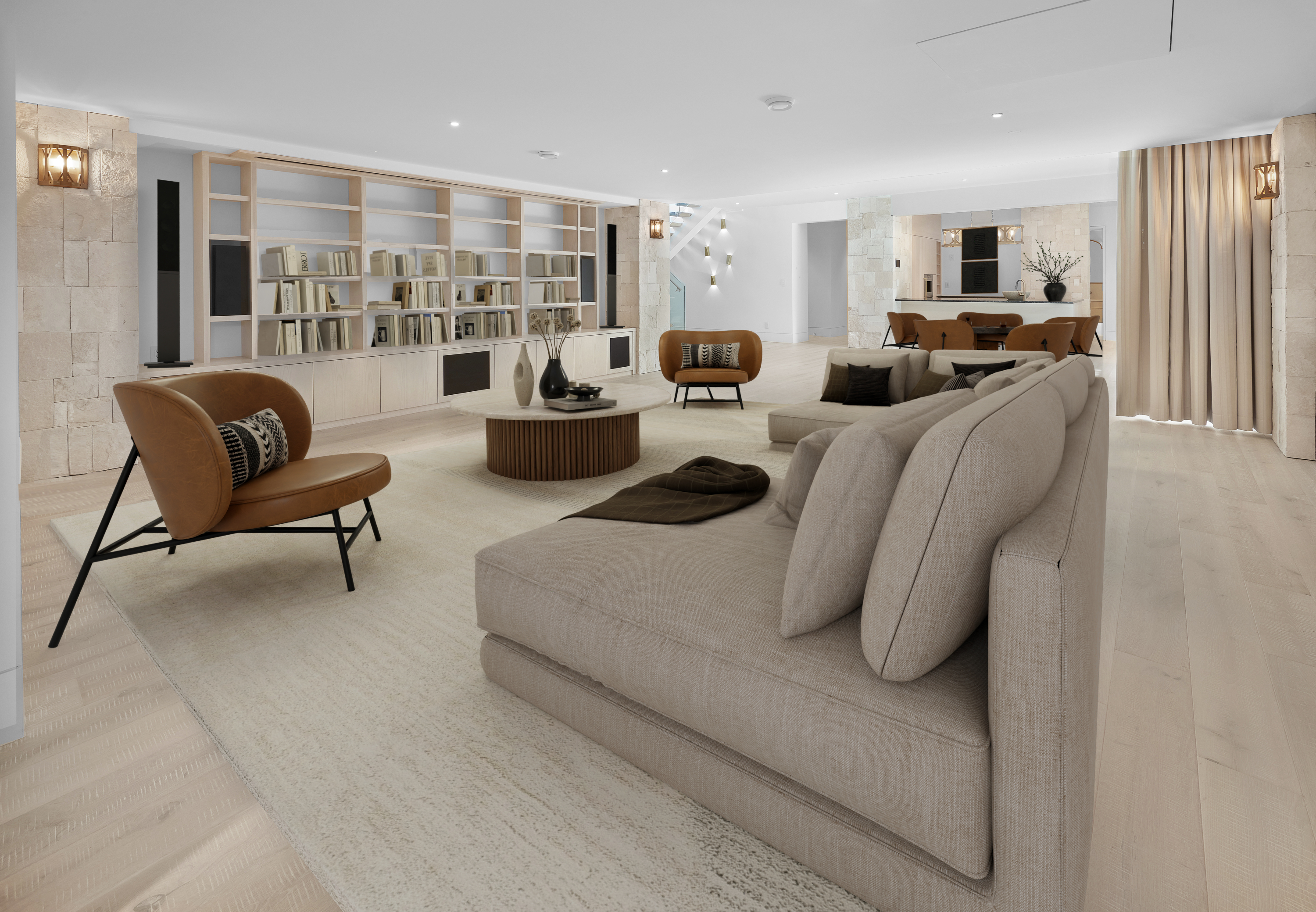 Home theatre in 46 Kingsford Crescent home for sale in St. Albert by Holland & Associates Real Estate.
